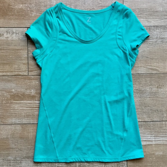 Zella Tops - Z by Zella 🏃🏼♀️Teal Fitted Athletic Workout Top